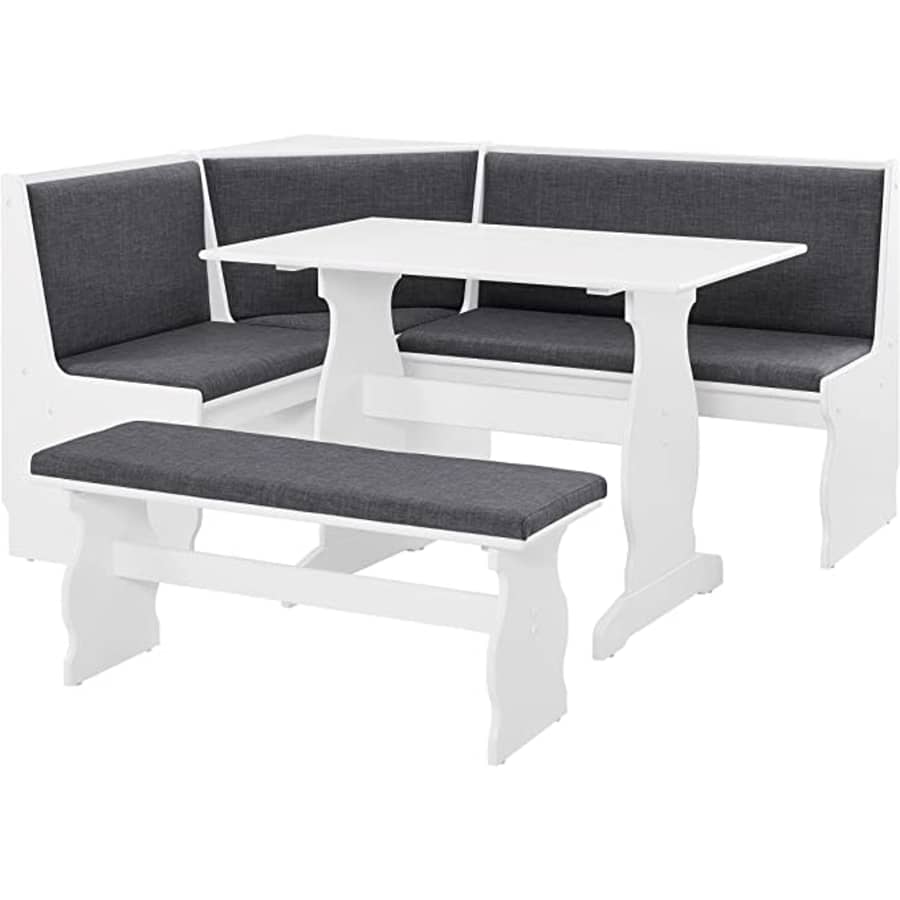 Linon Lucy Breakfast Nook Dining Set for $540 Linon Lucy Breakfast Nook Dining Set for $540