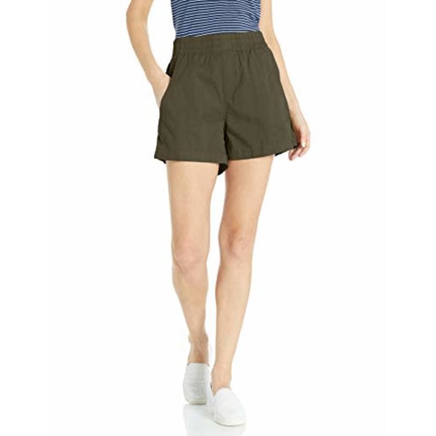 Levi's Women's Cinched A-Line Shorts, Comfy Olive Night, Medium for $25