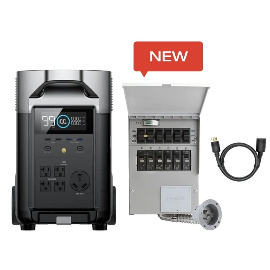 EcoFlow Delta Pro Power Station w/ Transfer Switch for $1,899