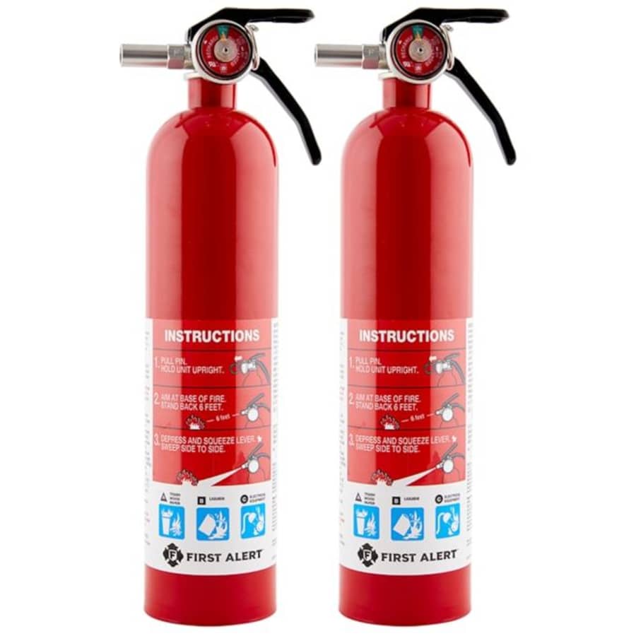 First Alert Rechargeable Residential Fire Extinguisher 2-Pack for $30