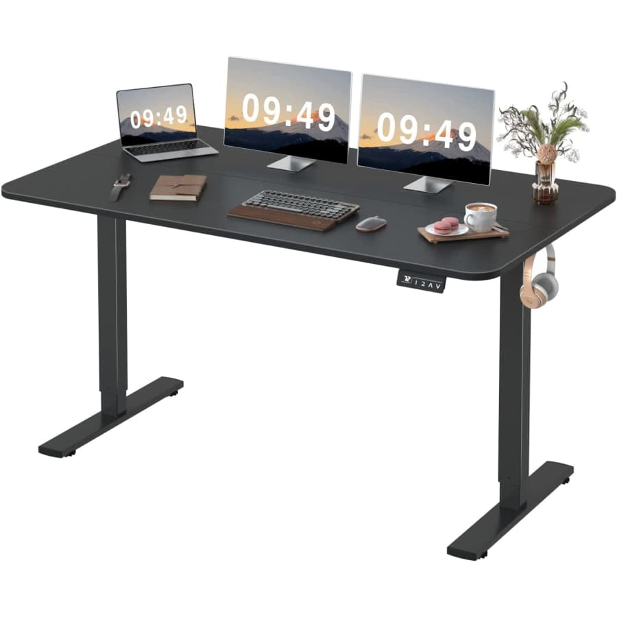 Furmax 55" x 24" Electric Height Adjustable Standing Desk for $120