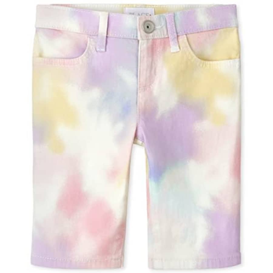 The Children's Place Single Girls Denim Skimmer Shorts, Gum Drop, 5 for $7