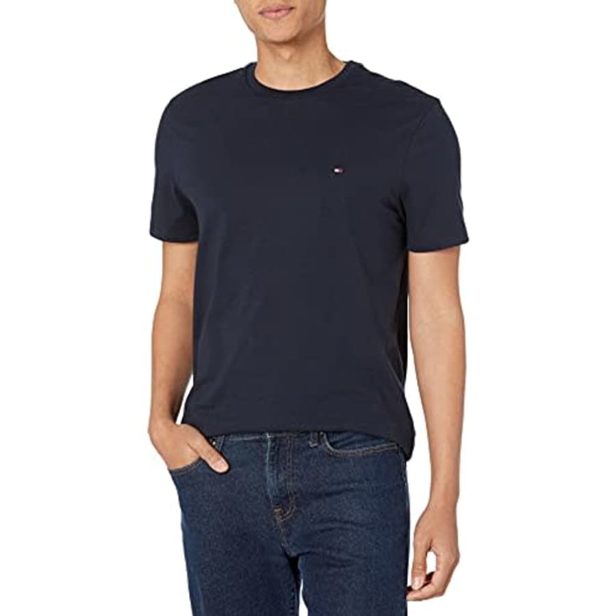 Tommy Hilfiger mens Tommy Hilfiger Men's Flag Crew Neck Tee T Shirt, Sky Captain, Small US for $17 Tommy Hilfiger mens Tommy Hilfiger Men's Flag Crew Neck Tee T Shirt, Sky Captain, Small US for $17