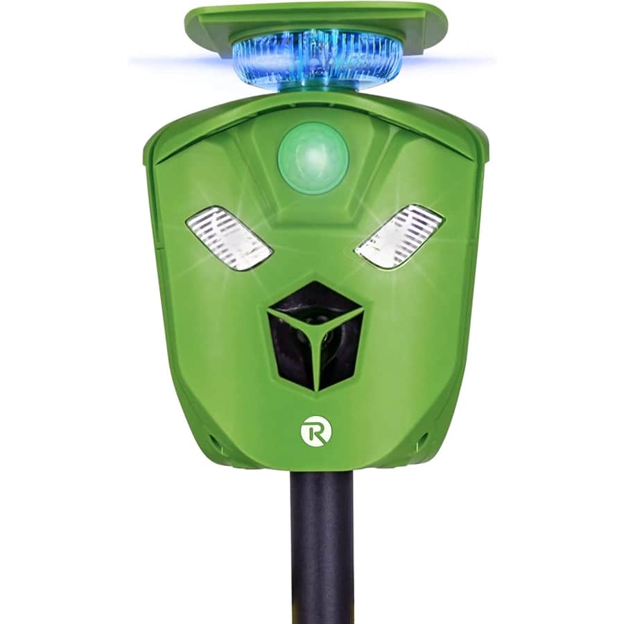 Careland 360° Solar Powered Ultrasonic Animal Repeller for $22