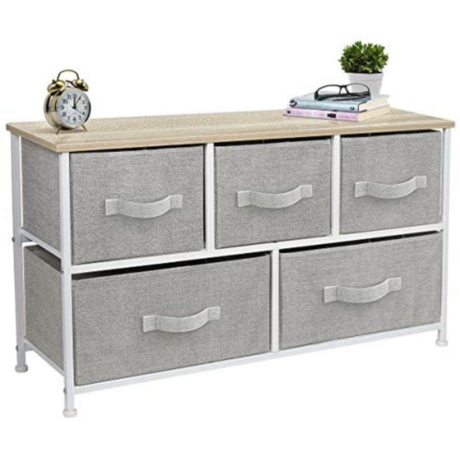 Sorbus Dresser with 5 Drawers - Furniture Storage Chest Tower Unit for Bedroom, Hallway, Closet, for $80 Sorbus Dresser with 5 Drawers - Furniture Storage Chest Tower Unit for Bedroom, Hallway, Closet, for $80