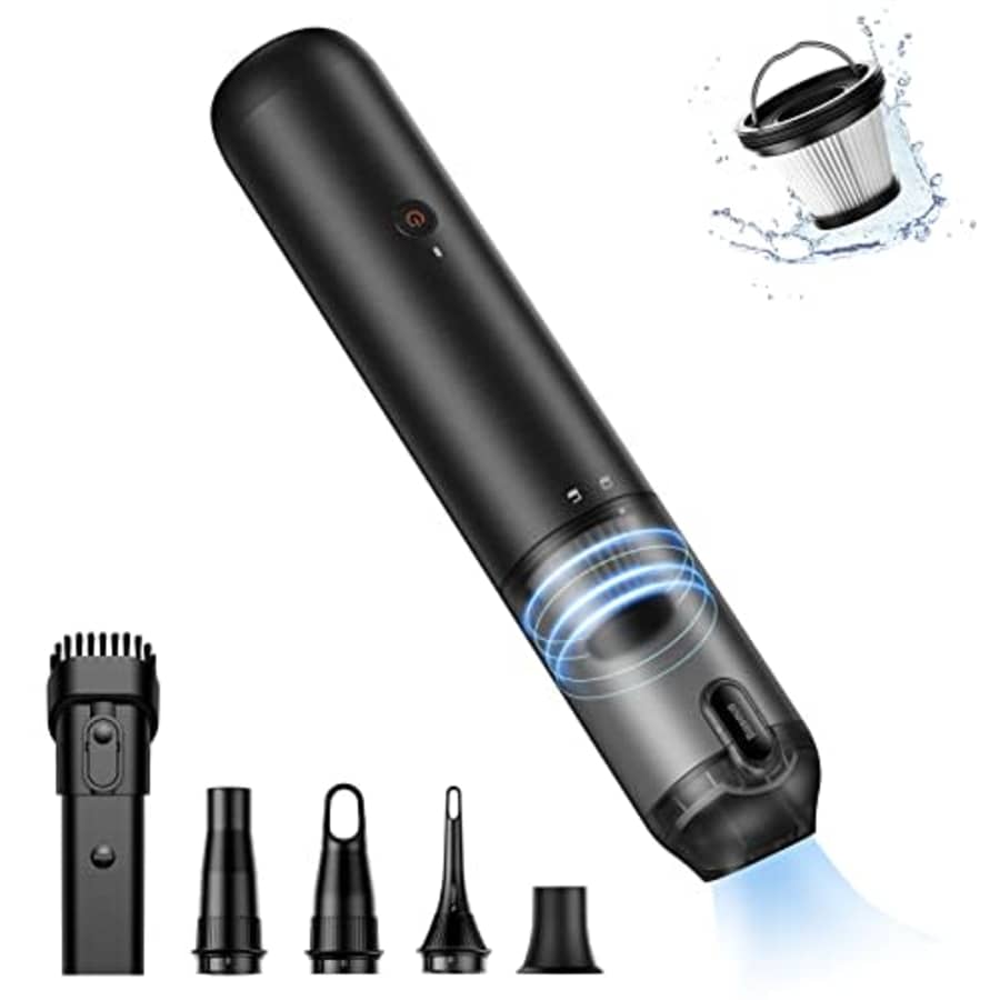 Baseus Car Vacuum Cleaner, 12kPA Handheld Vacuum with USB C Fast Charging, Car Vacuum Cordless for $49