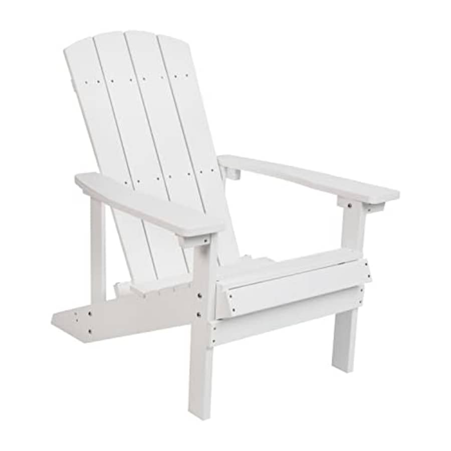 Flash Furniture Charlestown Commercial Grade Indoor/Outdoor Adirondack Chair, Weather Resistant for $111