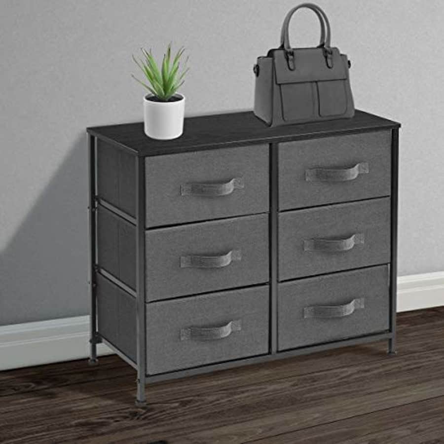 Sorbus Dresser with 6 Drawers - Furniture Storage Tower Unit for Bedroom, Hallway, Closet, Office for $87