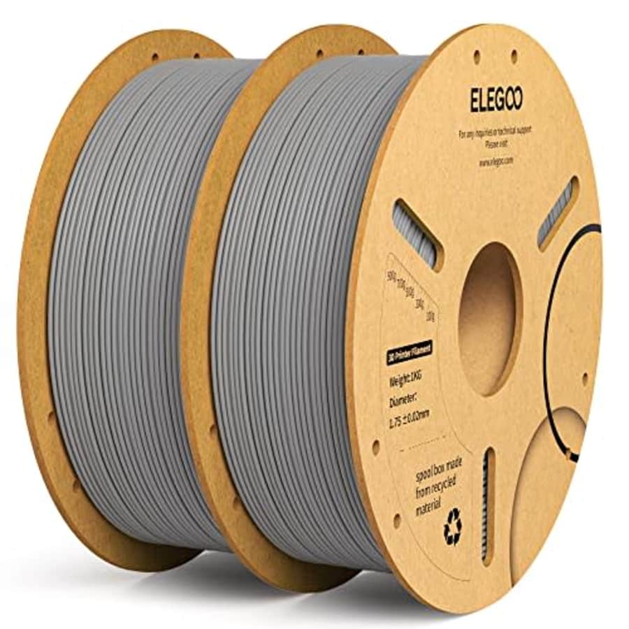 ELEGOO 1.75mm 3D Printer PLA+ Filament, Dimensional Accuracy +/- 0.02 mm, Tough & High Strength, for $25