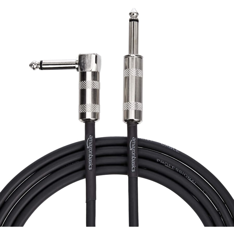 Amazon Basics 20-Foot 1/4" Right-Angle Instrument Cable for $15 Amazon Basics 20-Foot 1/4" Right-Angle Instrument Cable for $15
