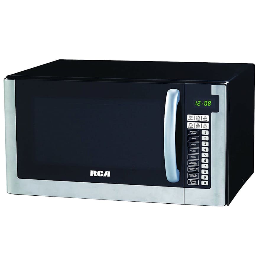 RCA 1.2-Cu. Ft. 1,000W Stainless Steel Microwave for $70 RCA 1.2-Cu. Ft. 1,000W Stainless Steel Microwave for $70