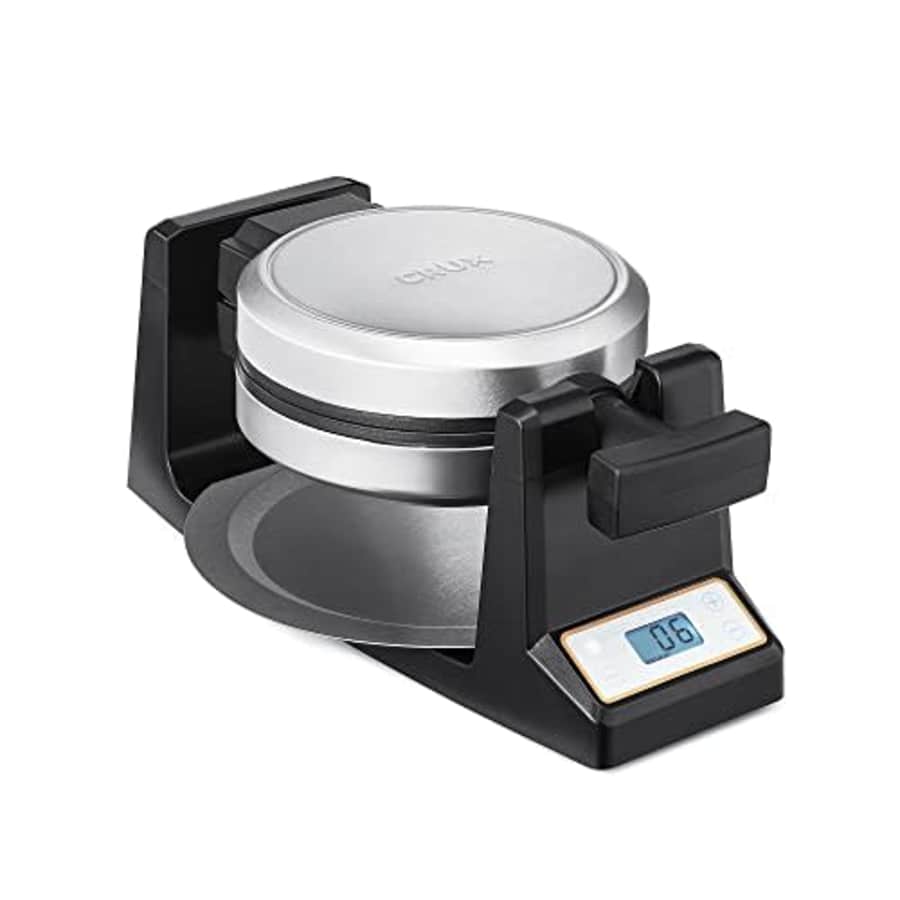 CRUX Rotating Belgian Waffle Maker with Deep Nonstick Plates - Digital Waffle Iron with LCD for $51 CRUX Rotating Belgian Waffle Maker with Deep Nonstick Plates - Digital Waffle Iron with LCD for $51