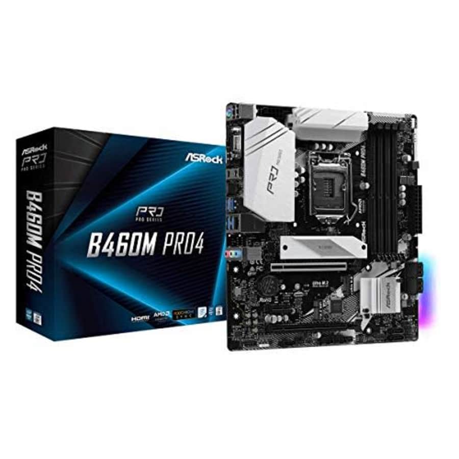 ASROCK B460M PRO4 Supports 10th Gen Intel Core Processors (Socket 1200) Motherboard for $120