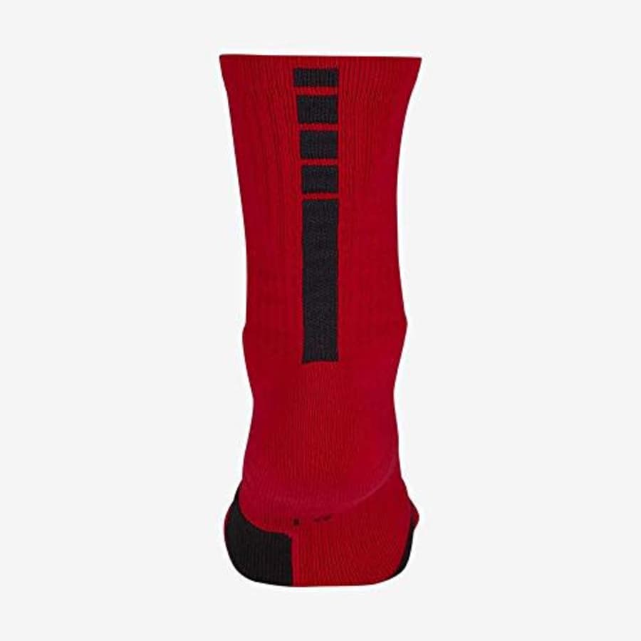 NIKE Elite Basketball Crew Socks (University Red/Black, X-Large) for $25