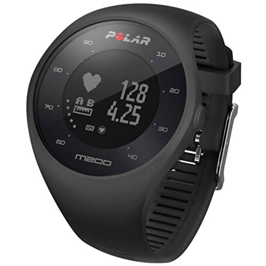 GPS, Heart Rate Monitor with Built-in Watch "Polar features1M200", black for $100