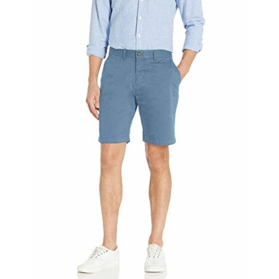 Tommy Hilfiger Men's Casual Stretch Chino Shorts, Captain's Blue, 33 for $56