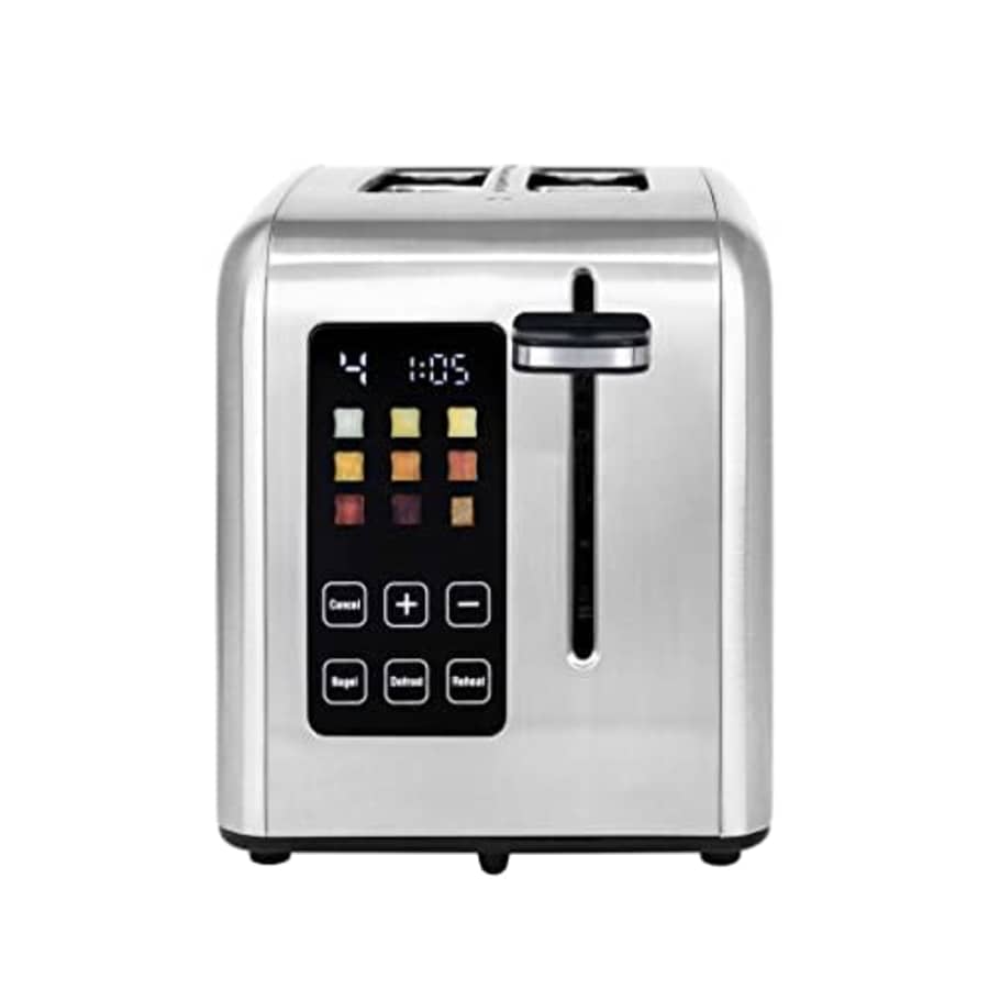 Kalorik 2 Slice Rapid Toaster with LCD Display, Stainless Steel for $57