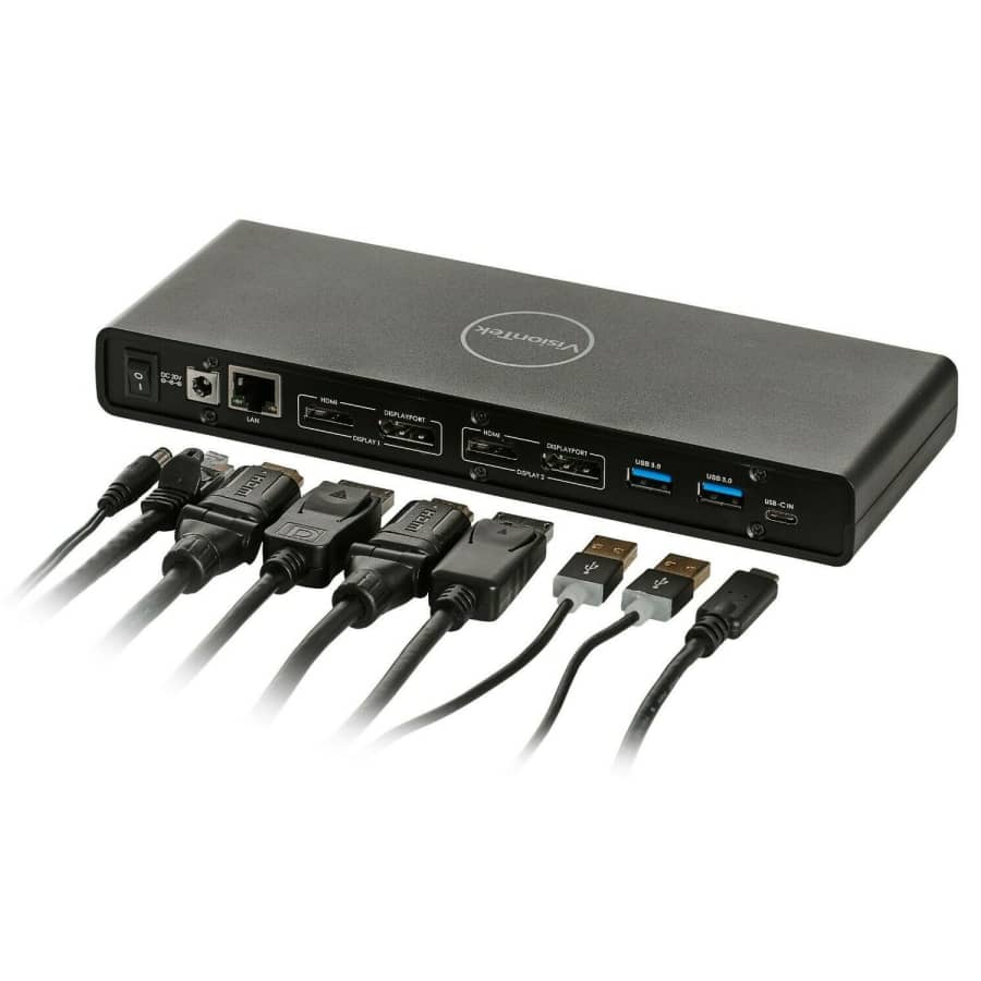 VisionTek VT4000 Universal Dual 4K USB 3.0 / USB-C Docking Station for $88 VisionTek VT4000 Universal Dual 4K USB 3.0 / USB-C Docking Station for $88