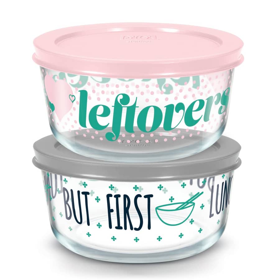 Pyrex Decorated Just Sayin 4-Piece Storage Set for $12 Pyrex Decorated Just Sayin 4-Piece Storage Set for $12