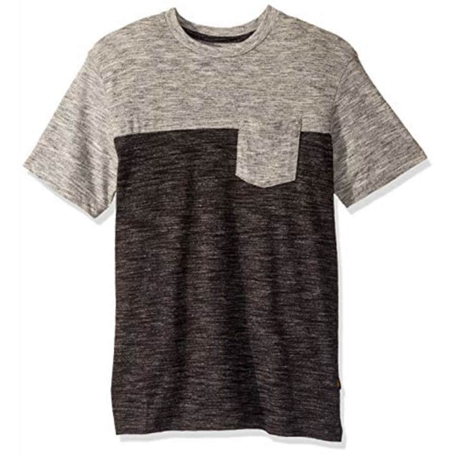 Lee Jeans Lee Men's Short Sleeve Neck Tee Shirt, Noah Crew Platinum, Small for $9