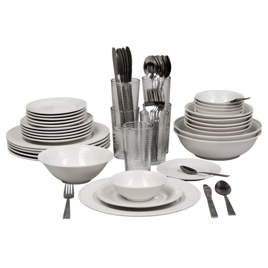 10 Strawberry Street 62-Piece Dinnerware Set for $47