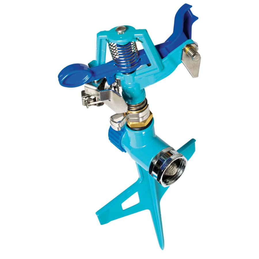Aqua Joe Indestructible Zinc Impulse 360-Degree Sprinkler for $10