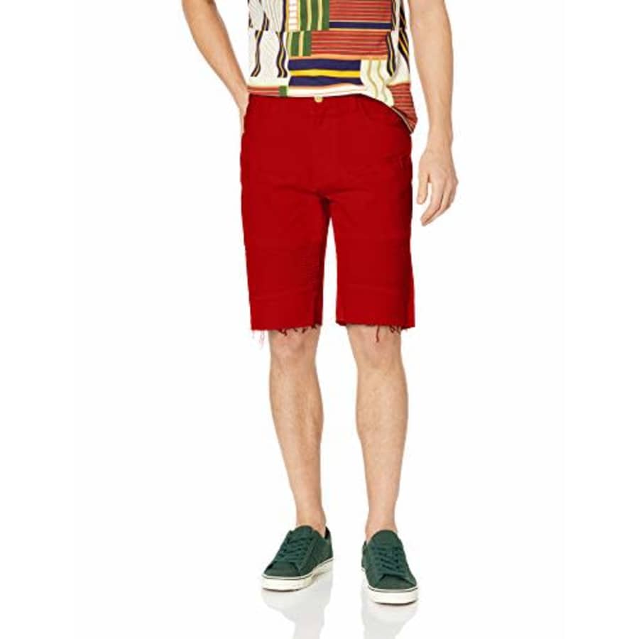 LRG Men's Lifted Research Group Shorts, Salsa, 34 for $53
