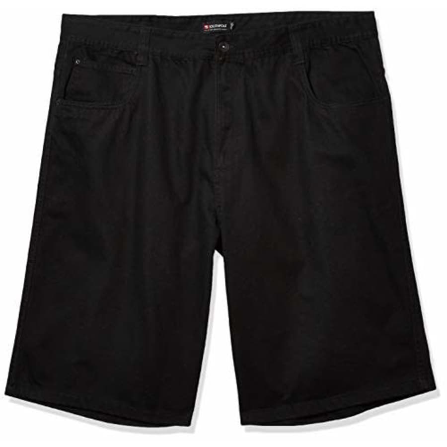 Southpole Men's Regular Fit Shorts (YM/BT), Jet Black, 29 for $25