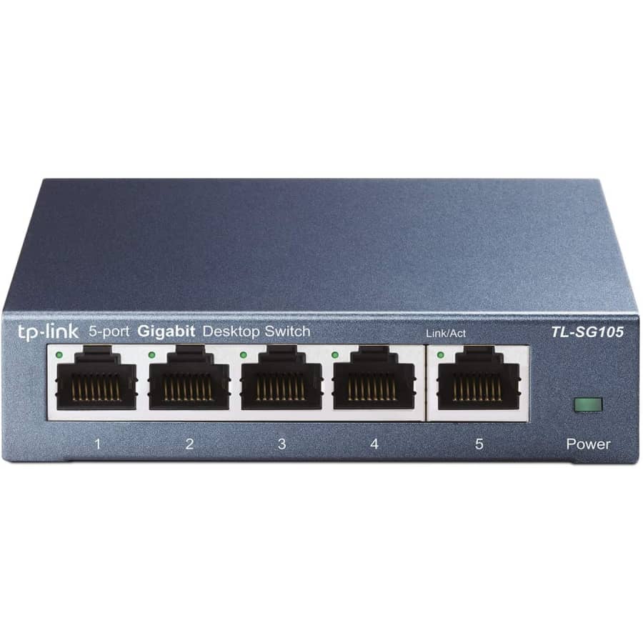 TP-Link 5-Port Unmanaged Gigabit Switch: $14