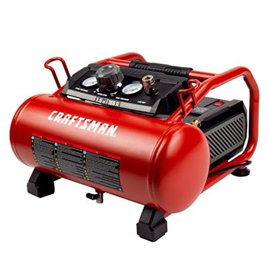 Craftsman Air Compressor, 3 Gallon Max 155 Psi Pressure 1.5 HP Oil-Free Maintenance-Free Portable, for $199