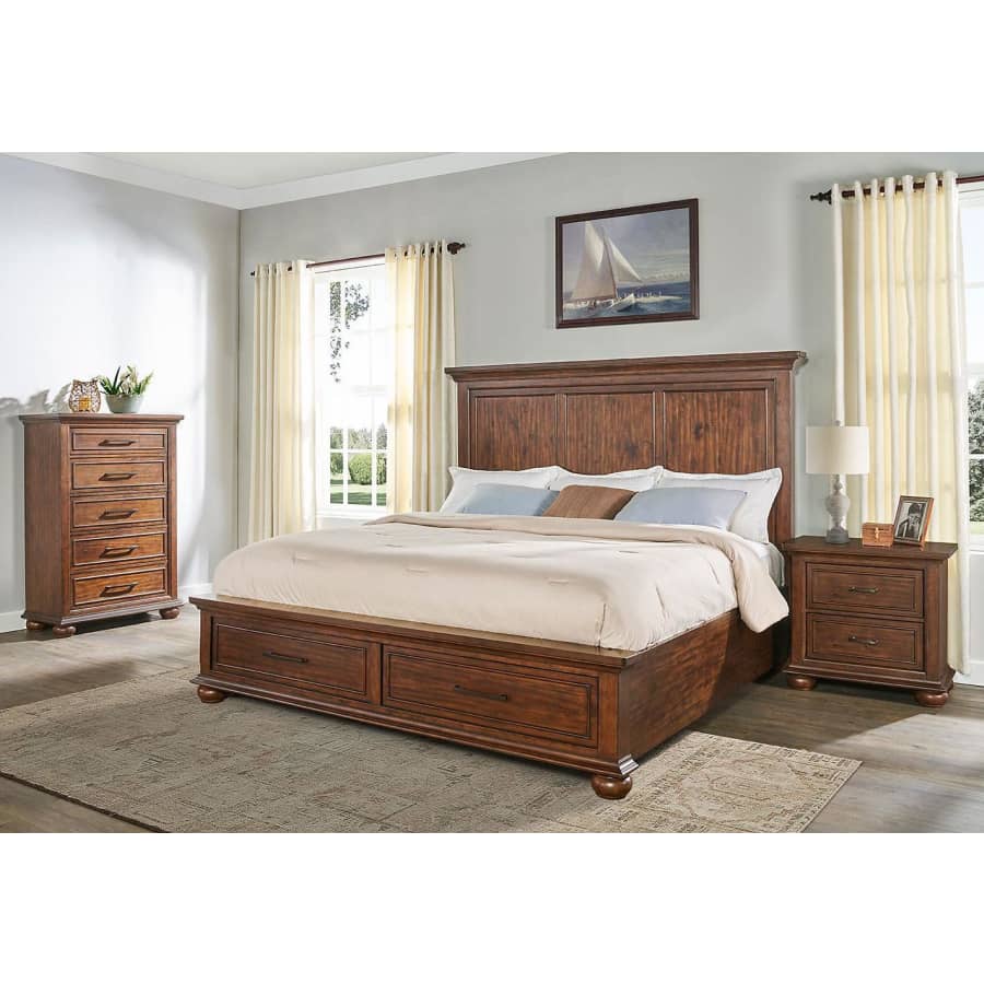 Home Meridian Coronado 3-Piece Queen Storage Bedroom Set for $799