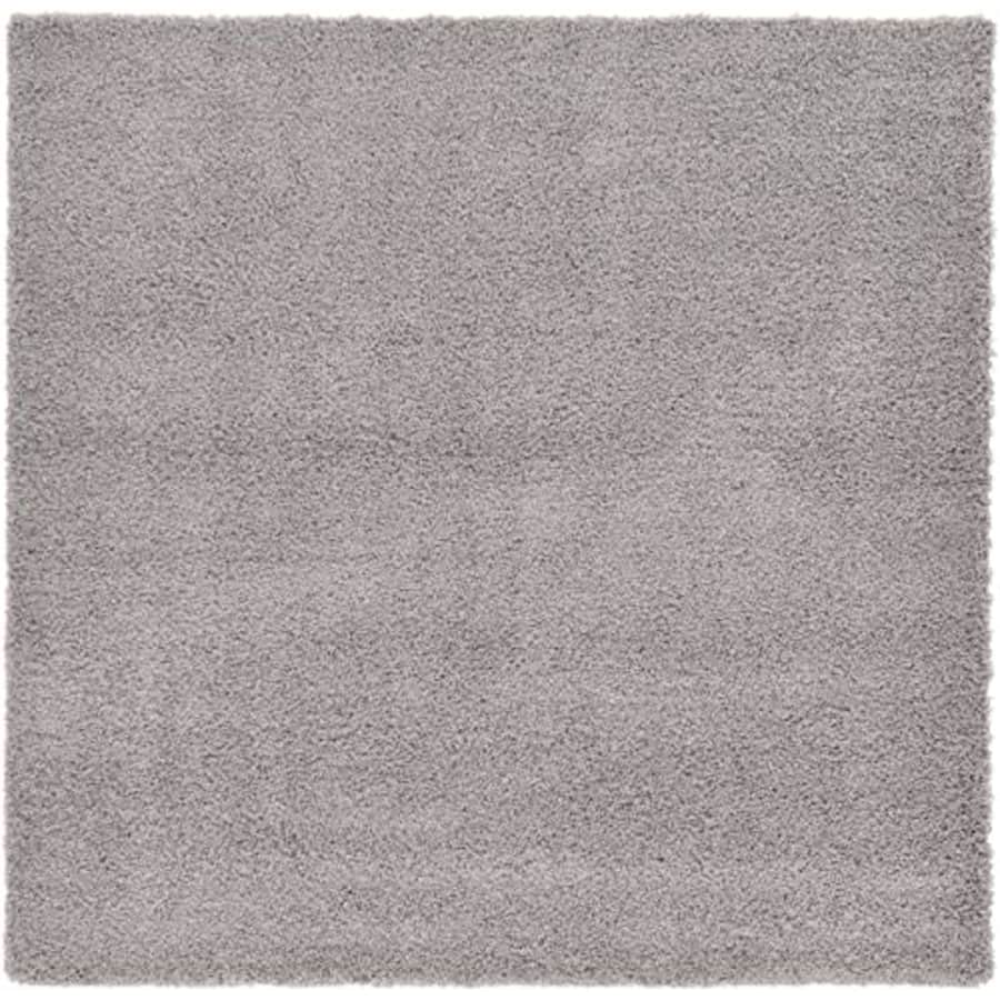 Unique Loom Solid Shag Collection Area Rug (8' Square, Cloud Gray) for $119 Unique Loom Solid Shag Collection Area Rug (8' Square, Cloud Gray) for $119