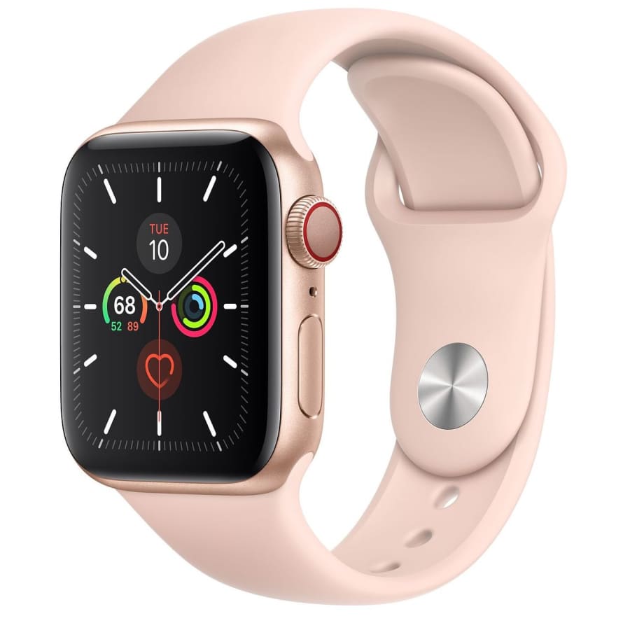 Refurb Apple Watch Series 5 40mm GPS + Cellular Sport Smartwatch: $125