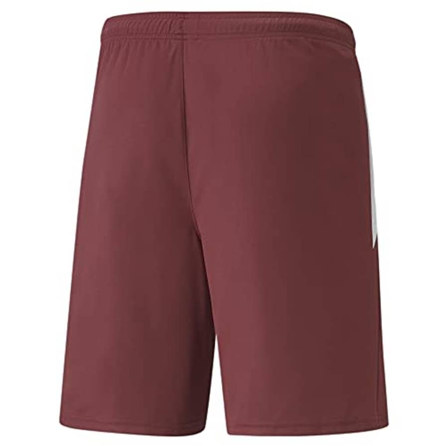 PUMA Men's TeamLIGA Shorts, Cordovan/White, XL for $23