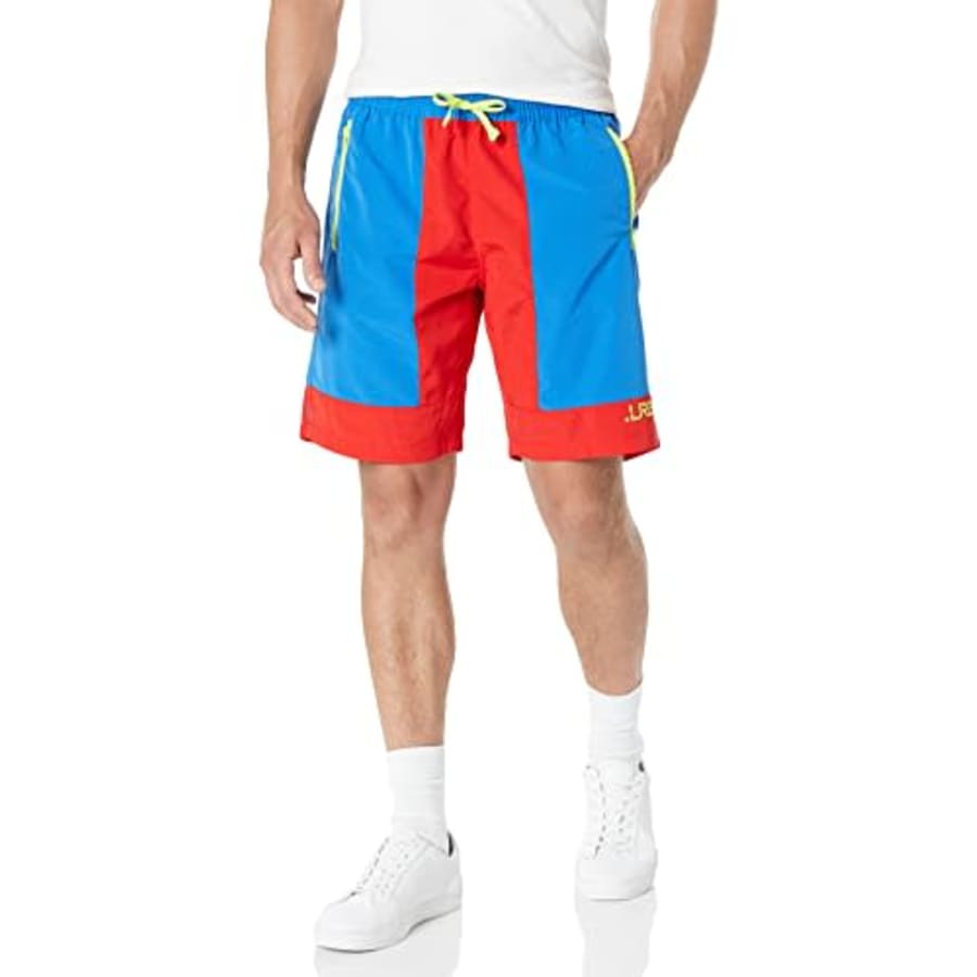 LRG mens Lrg Lifted Research Group Men's Woven Casual Shorts, Red/Royal, 3X US for $36
