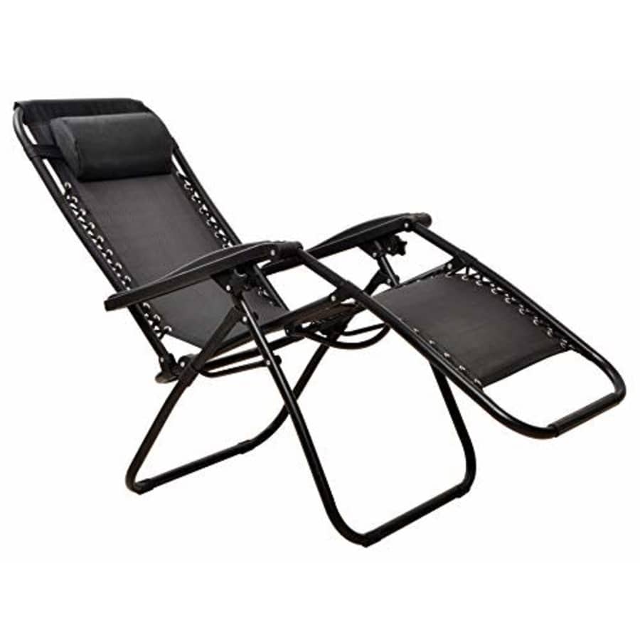 BalanceFrom Adjustable Zero Gravity Lounge Chair Recliners for Patio, Black for $60 BalanceFrom Adjustable Zero Gravity Lounge Chair Recliners for Patio, Black for $60