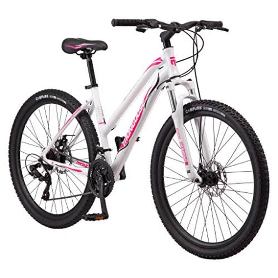 Mongoose Switchback Trail Adult Mountain Bike, 21 Speeds, 27.5-Inch Wheels, Womens Aluminum Small for $425