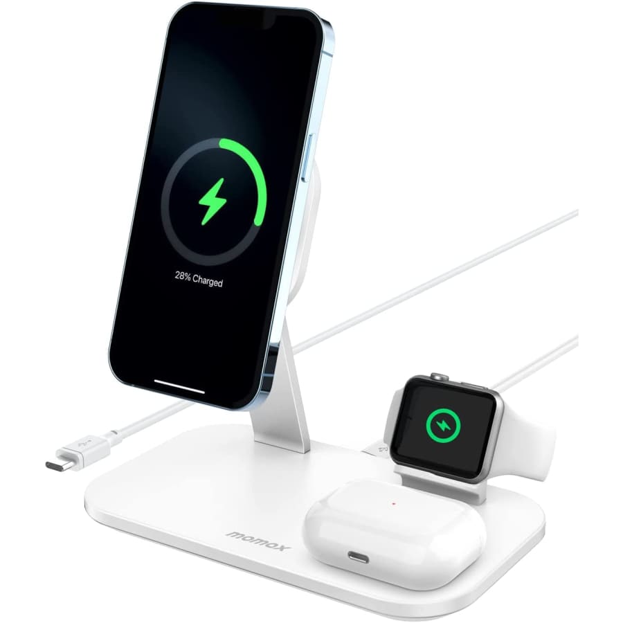 Momax 3-in-1 Magnetic Wireless Charging Station for $50