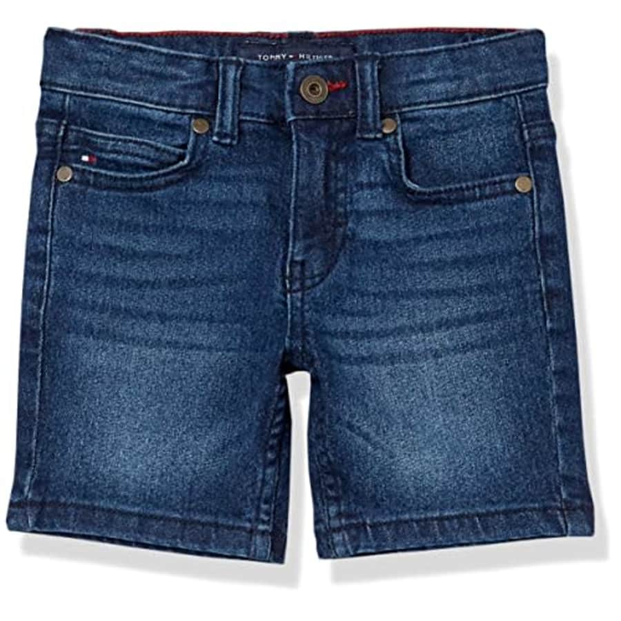 Tommy Hilfiger Boys' Big Stretch Denim Short, Portola 22, 10 for $28