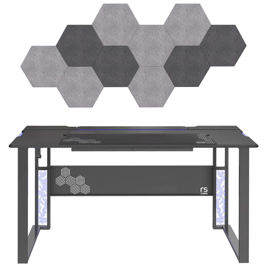 RS Gaming Mergence 60" RGB Gaming Desk w/ 10 Acoustic Panels for $275 w/ pickup