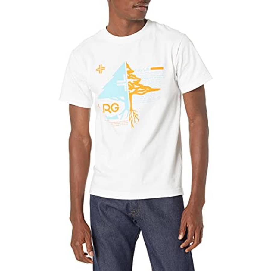LRG Research Group Men's Graphic Design Logo T-Shirt, White Lifted, L for $17 LRG Research Group Men's Graphic Design Logo T-Shirt, White Lifted, L for $17