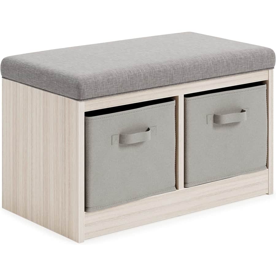 Signature Design by Ashley Blariden Upholstered Storage Bench for $80