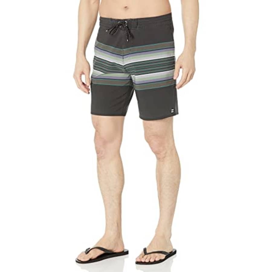 Billabong Men's Standard 19-inch Outseam 4-Way Stretch Spinner Lt Boardshort, Stealth for $39