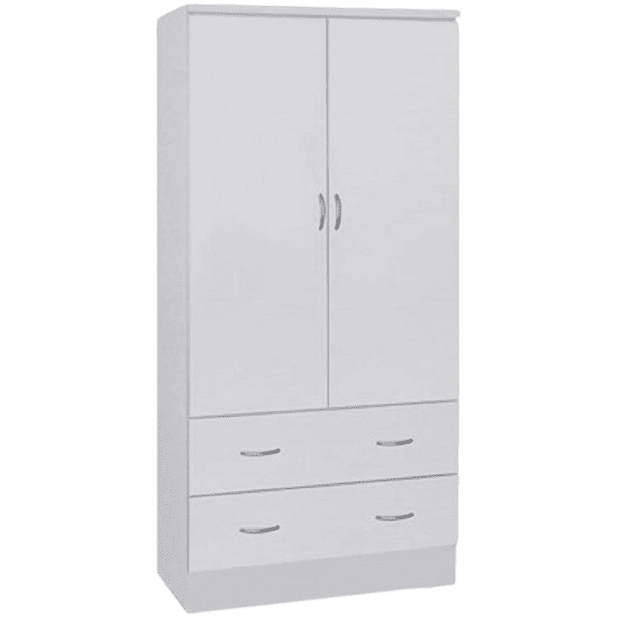 Hodedah 72" 2-Door Wardrobe w/ 2 Drawers for $141 Hodedah 72" 2-Door Wardrobe w/ 2 Drawers for $141