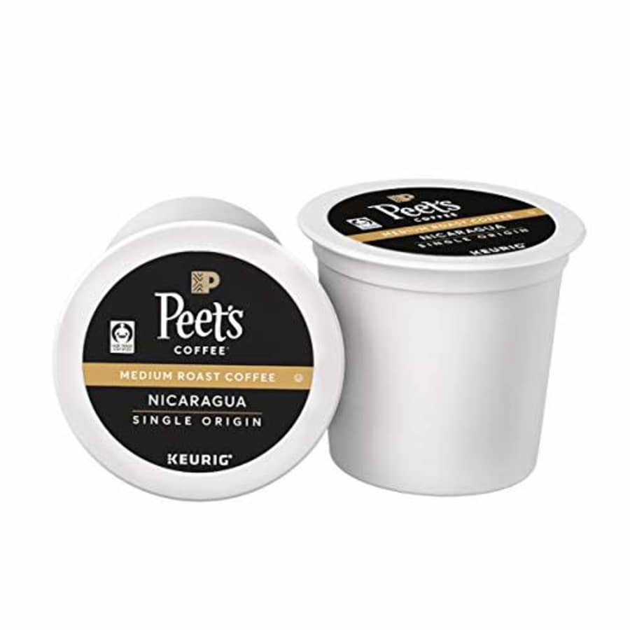 Peet's Coffee K-Cup Pack Nicaragua Adelante, Medium Roast Coffee, 10 Count Medium Roast Coffee from for $12