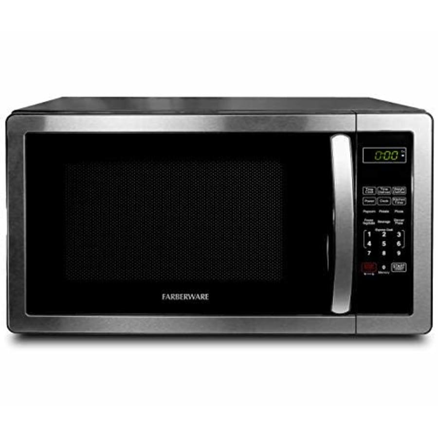 Farberware 1.1 Cu. Ft. Stainless Steel Countertop Microwave Oven With 6 Cooking Programs, LED for $100 Farberware 1.1 Cu. Ft. Stainless Steel Countertop Microwave Oven With 6 Cooking Programs, LED for $100