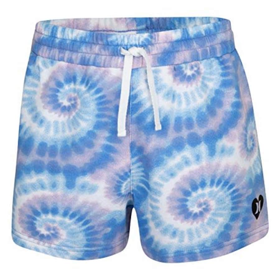 Hurley Girls' Knit Pull On Shorts, Medium Blue, S for $18