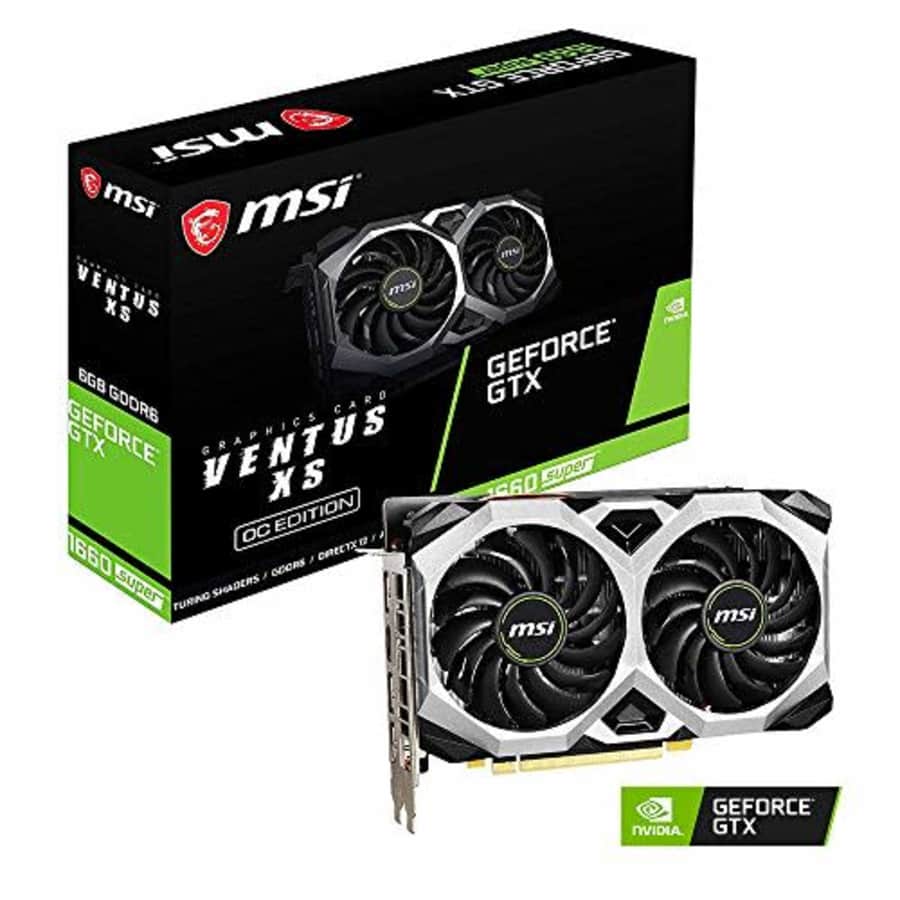 MSI Gaming GeForce GTX 1660 Super 192-bit HDMI/DP 6GB GDRR6 HDCP Support DirectX 12 Dual Fan VR for $318