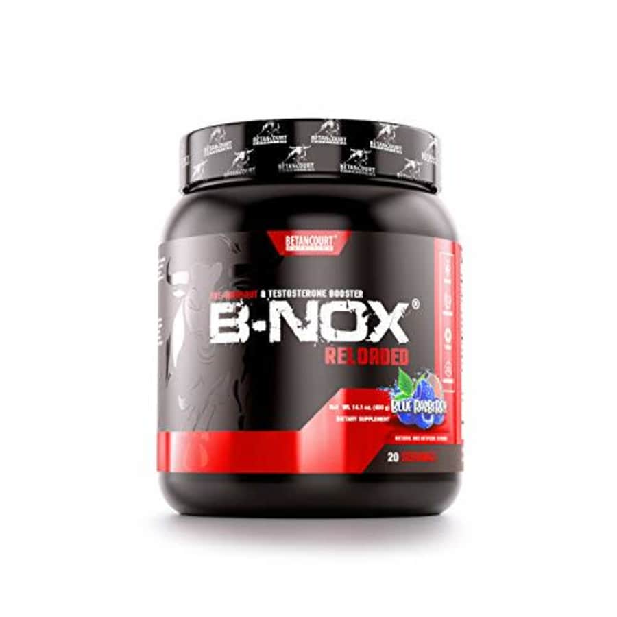 Betancourt Nutrition B-NOX Reloaded Pre-Workout and Testosterone Enhancer, Blue Rasberry, 14.1 for $33 Betancourt Nutrition B-NOX Reloaded Pre-Workout and Testosterone Enhancer, Blue Rasberry, 14.1 for $33