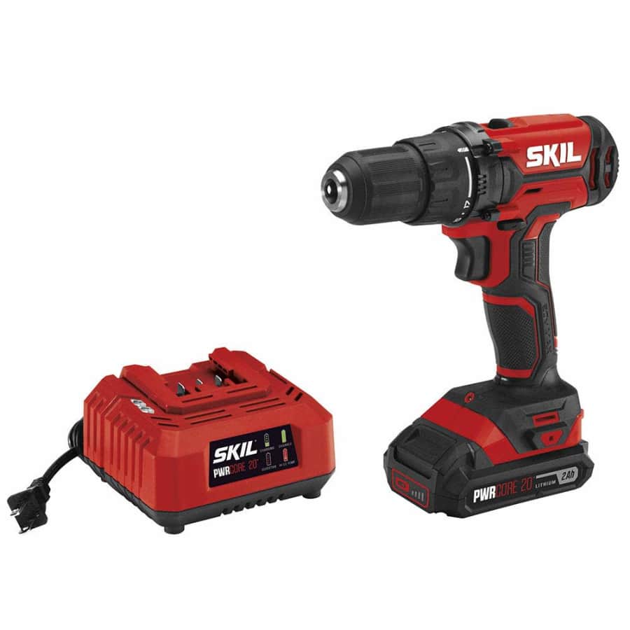 SKIL 20V 1/2-inch Cordless Drill Driver with Battery and Charger for $60